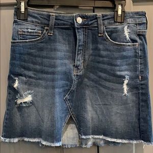 Vermet Denim Skirt - High Waisted